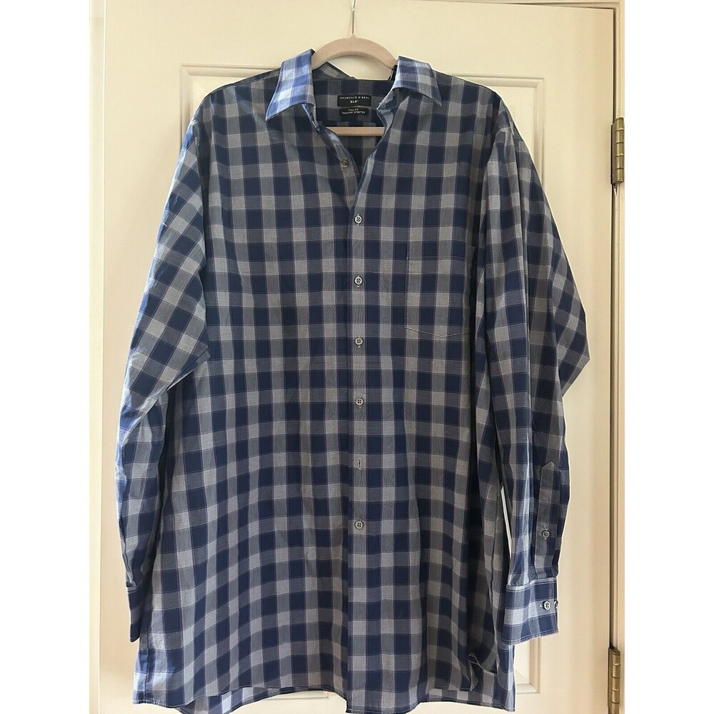 Shaquille O Neal Button Down Shirt Long Sleeve Size 18 36-37 XLG Tall Fit